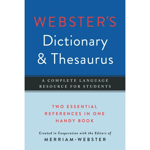 Webster's Dictionary & Thesaurus - Paperback