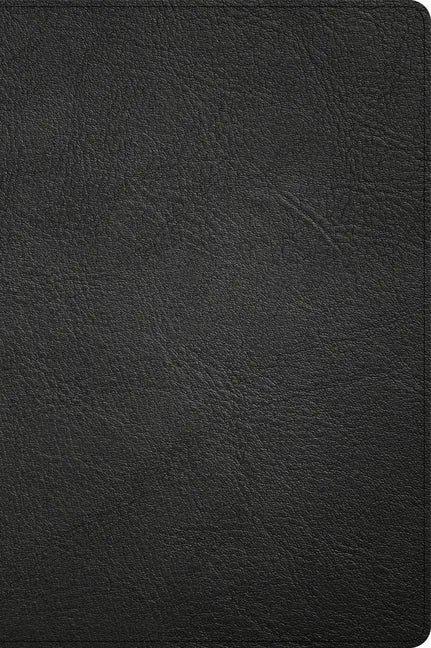 CSB Large Print Thinline Bible, Holman Handcrafted Collection, Black Premium Goatskin - Leather