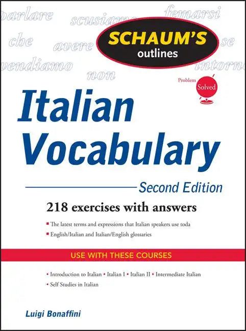 Schaum's Outline of Italian Vocabulary - Paperback