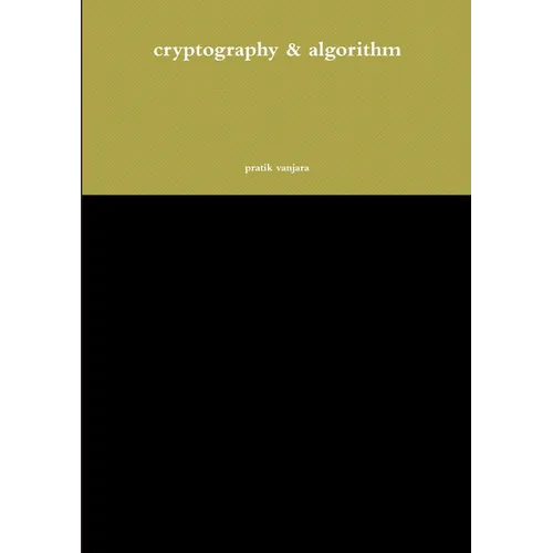 cryptography & algorithm - Paperback