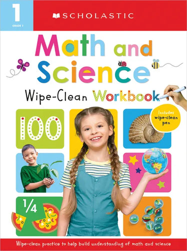 First Grade Math/Science Wipe Clean Workbook: Scholastic Early Learners (Wipe Clean) - Paperback