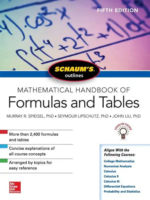 Schaum's Outline of Mathematical Handbook of Formulas and Tables - Paperback