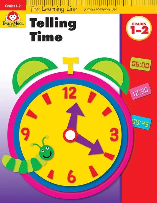 Learning Line: Telling Time, Grade 1 - 2 Workbook - Paperback