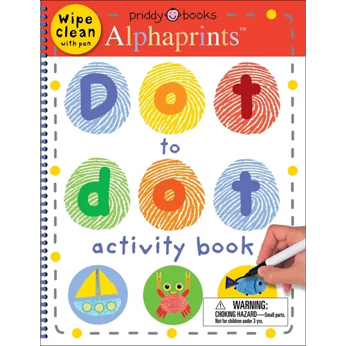 Alphaprints Dot to Dot Activity Book: Wipe Clean with Pen - Spiral