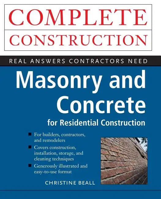 Masonry and Concrete Complete Construction - Paperback