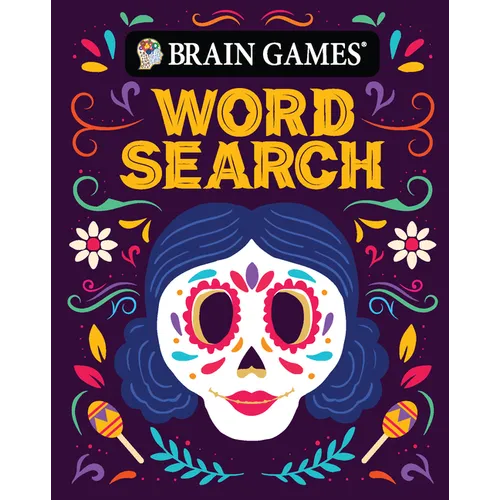 Brain Games - Take-Along - Word Search (Sugar Skull Design - Day of the Dead and Halloween) - Paperback