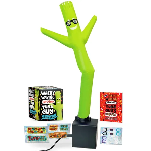Wacky Waving Inflatable Tube Guy Deluxe Edition: Includes USB Cable and Vinyl Stickers - Paperback