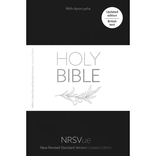 Nrsvue Holy Bible with Apocrypha, Black Hardback, Silver Foiled Cover, Silver Ribbon Marker, British Text, Nrsvue New Revised Standard Version Updated - Hardcover
