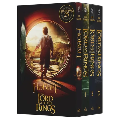 The Hobbit and the Lord of the Rings Boxed Set 25th Anniversary [Movie Tie-In]: The Hobbit / The Fellowship of the Ring / The Two Towers / The Return - Paperback