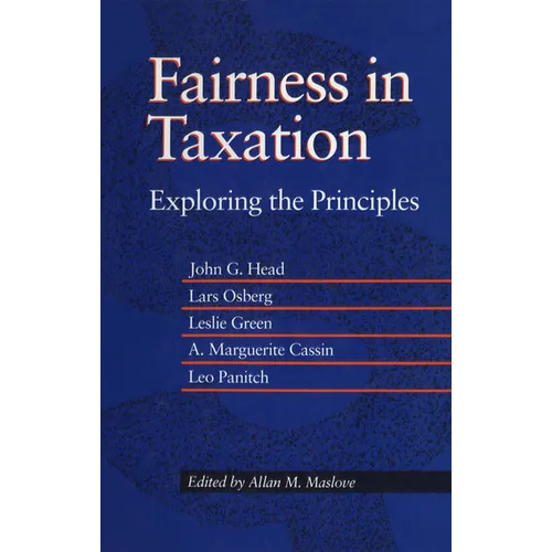 Fairness in Taxation: Exploring the Principles - Paperback