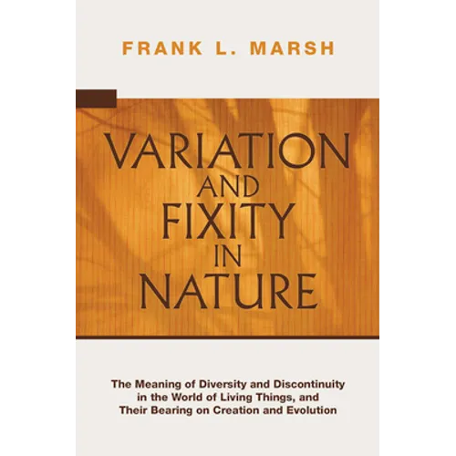 Variation and Fixity in Nature - Paperback