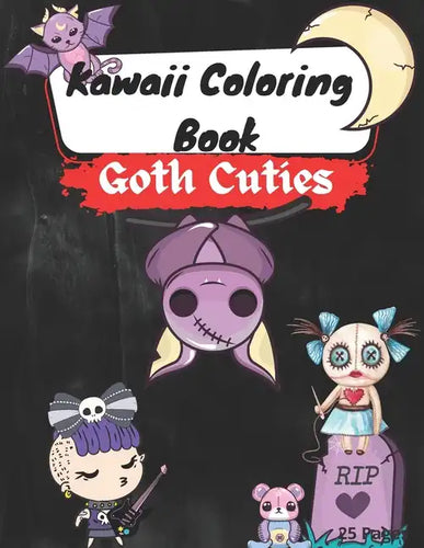 Kawaii Coloring Book: Goth Cuties - Paperback