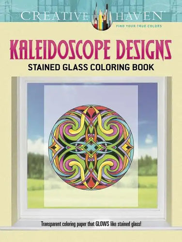 Creative Haven Kaleidoscope Designs Stained Glass Coloring Book - Paperback