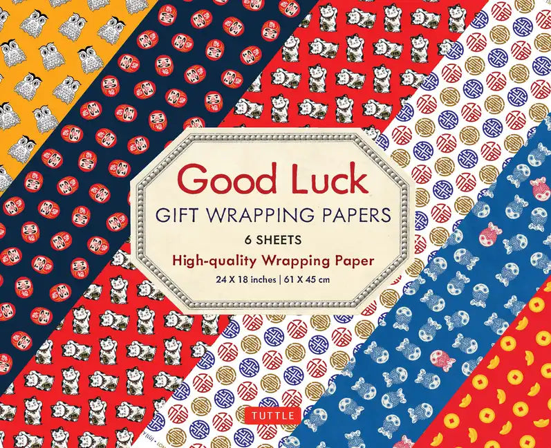Good Luck Gift Wrapping Papers - 6 Sheets: 24 X 18 Inch (61 X 45 CM) Wrapping Paper - Paperback