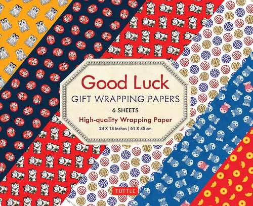 Good Luck Gift Wrapping Papers - 6 Sheets: 24 X 18 Inch (61 X 45 CM) Wrapping Paper - Paperback