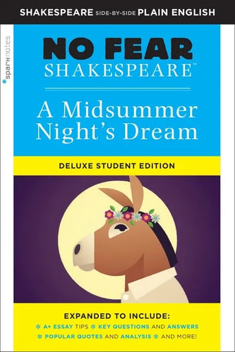 A Midsummer Night's Dream: No Fear Shakespeare Deluxe Student Editions - Shakespeare Side-By-Side Plain English - Paperback