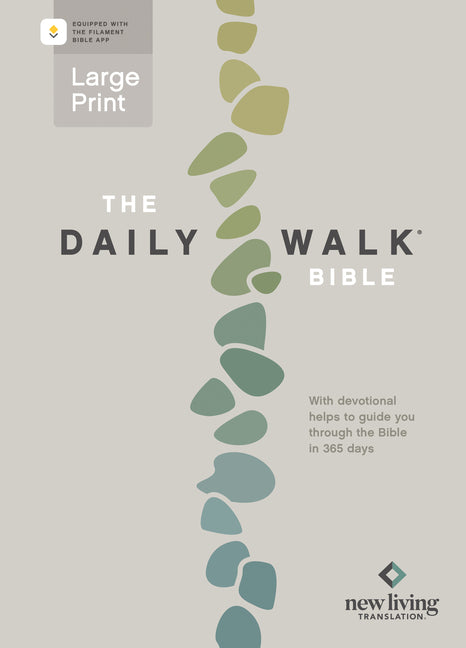 The Daily Walk Bible Large Print Nlt, Filament Enabled (Softcover) - Paperback