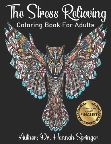 Stress Relieving Coloring Book: Animal Designs For Adults - Paperback