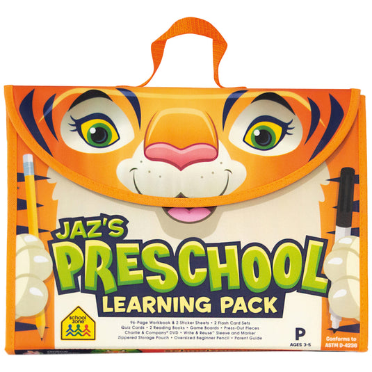 School Zone Jaz's Preschool Learning Pack - Paperback