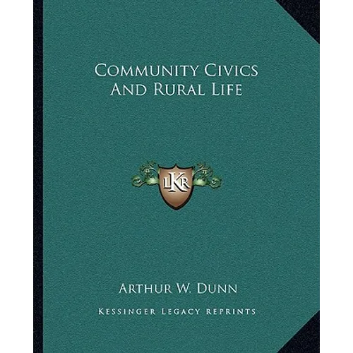 Community Civics And Rural Life - Paperback
