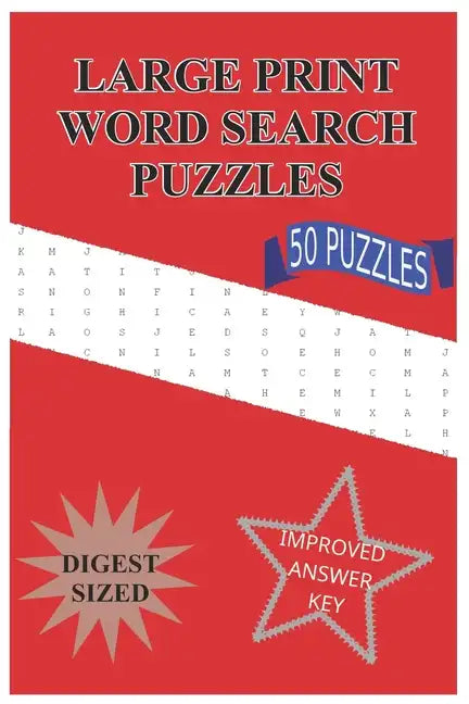 Large Print Word Search Puzzles: 50 Puzzles (Digest Size) - Paperback