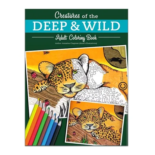 Creatures of the deep and wild: Creative coloring for Adults - Paperback