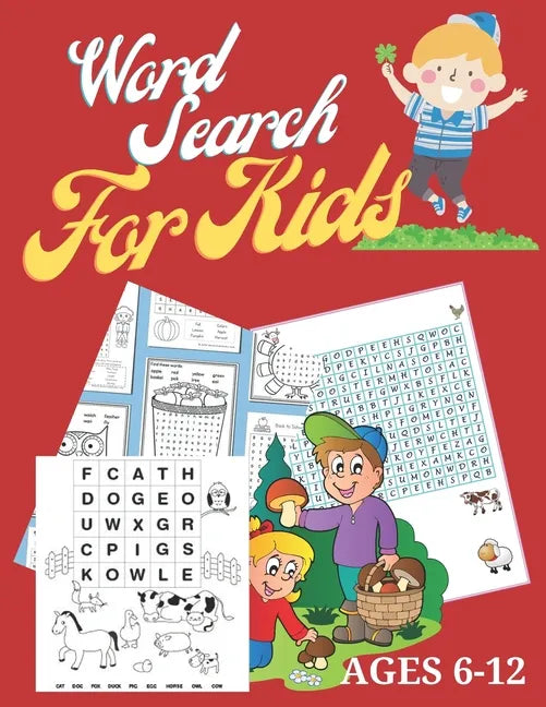 Word Search For Kids Ages 6-12: Word Search A Word Buzzles For Kids Size 8.5 x 11 Inches - Paperback