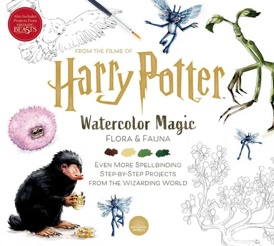 Harry Potter: Watercolor Magic: Flora & Fauna - Paperback