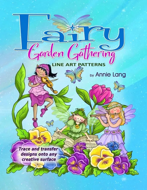 Fairy Garden Gathering: Line Art Patterns - Paperback