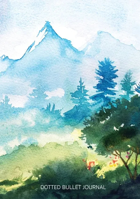 Watercolor Hillside - Dotted Bullet Journal: Medium A5 - 5.83X8.27 - Paperback