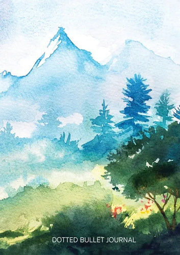 Watercolor Hillside - Dotted Bullet Journal: Medium A5 - 5.83X8.27 - Paperback