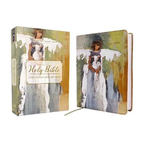 Nrsvue, Holy Bible, Anne Neilson Angel Art Series, Leathersoft, Multi-Color, Comfort Print - Imitation Leather