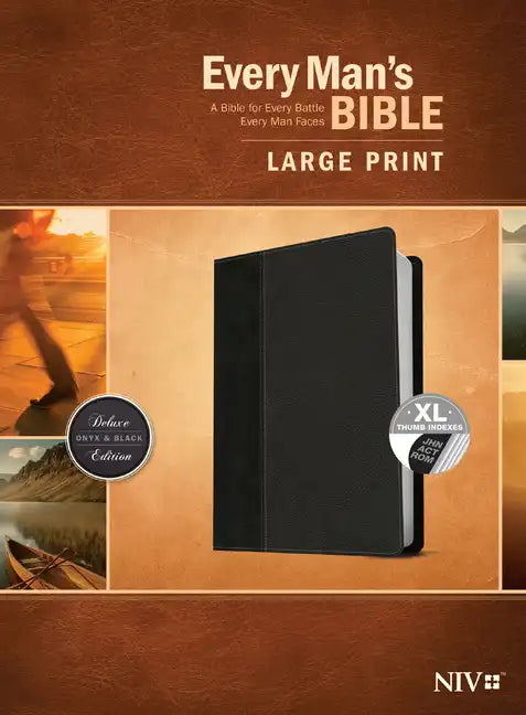 Every Man's Bible NIV, Large Print, Tutone - Imitation Leather