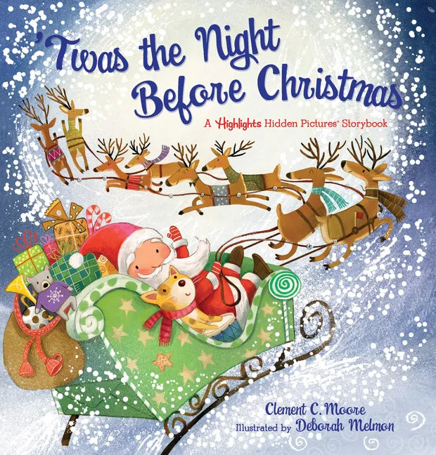 'Twas the Night Before Christmas: Christmas Storybook with Seek-And-Find Puzzles for Kids 4-8, Over 120 Hidden Objects - Hardcover