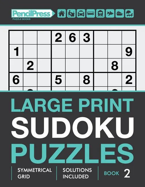 Large Print Sudoku Puzzles (Hard puzzles), (Book 2) - Paperback