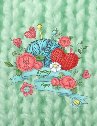 Knitting Paper: Knitter's Graph Paper 4:5 Ratio Design Your Own Patterns 8.5 by 11 - Paperback