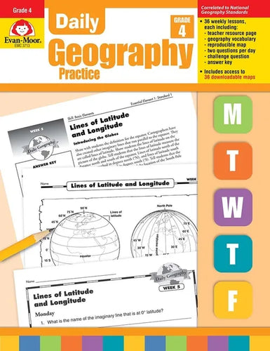 Daily Geography Practice Grade 4: EMC 3713 - Paperback