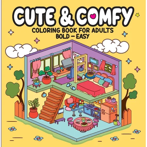Cute & Comfy - Coloring Book for Adults - Paperback