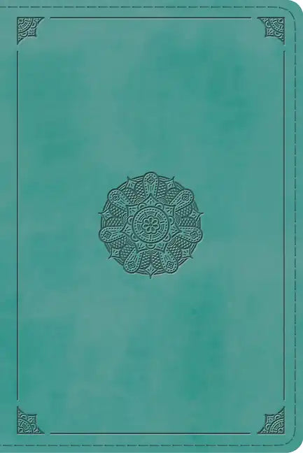 ESV Study Bible, Personal Size (Trutone, Turquoise, Emblem Design) - Imitation Leather