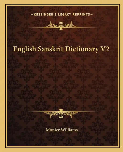 English Sanskrit Dictionary V2 - Paperback