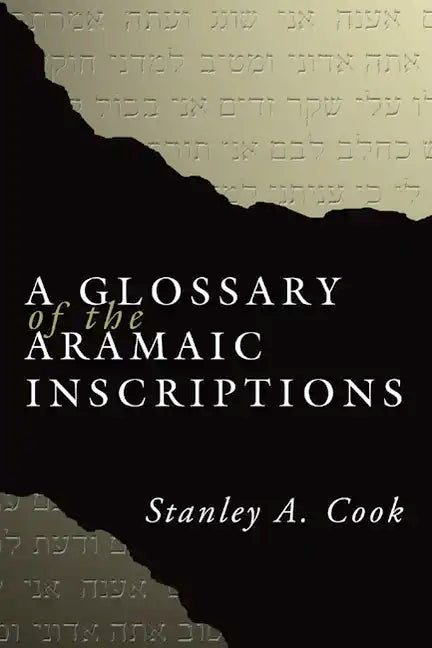 A Glossary of the Aramaic Inscriptions - Paperback