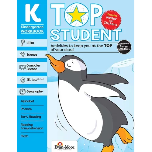 Top Student, Kindergarten Workbook - Paperback