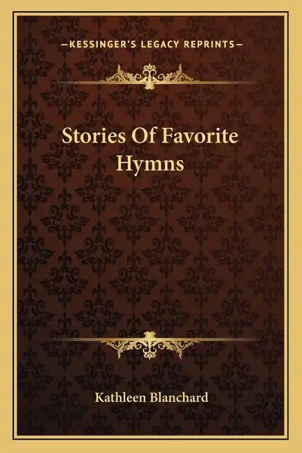 Stories Of Favorite Hymns - Paperback