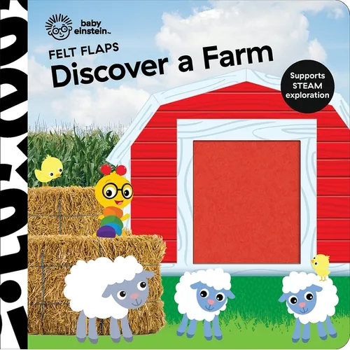 Baby Einstein: Discover a Farm Felt Flaps - Board Book