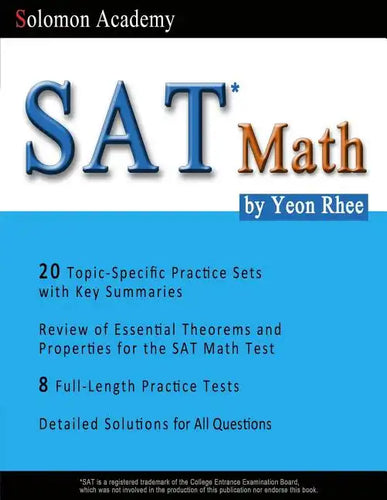 SAT Math: Solomon Academy's SAT Math Book - Paperback