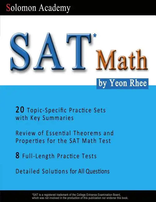 SAT Math: Solomon Academy's SAT Math Book - Paperback