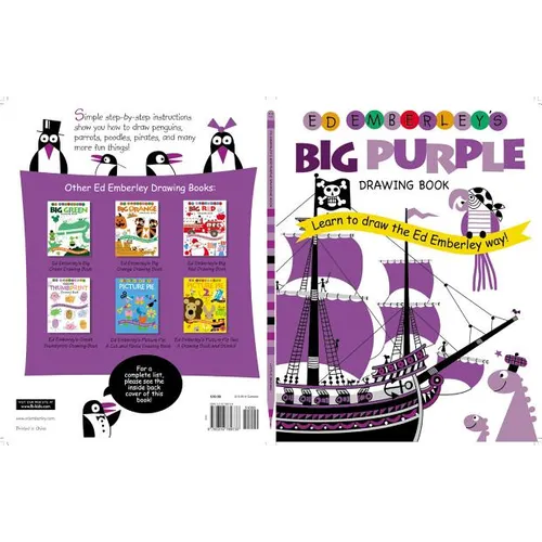 Ed Emberley's Big Purple Drawing Book - Paperback
