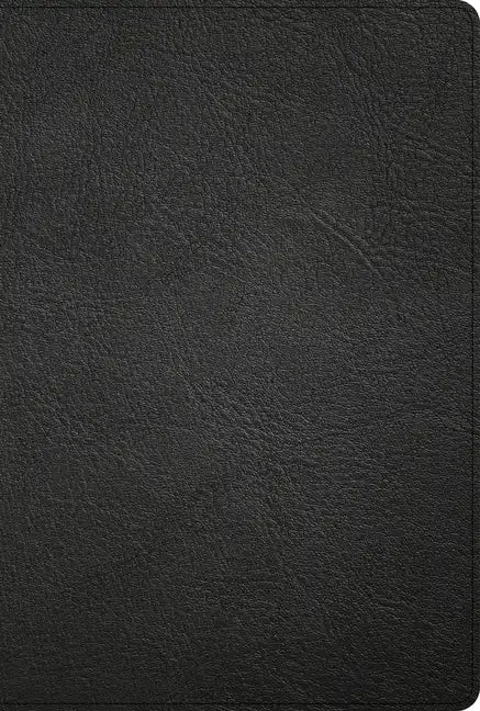 KJV Large Print Thinline Bible, Black Genuine Leather - Leather