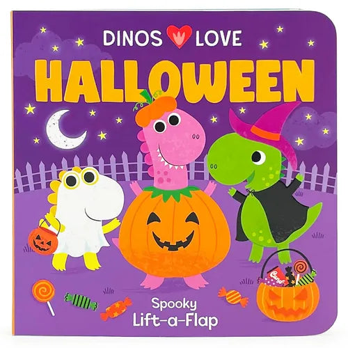 Dinos Love Halloween - Board Book