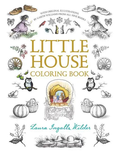 Little House Coloring Book: Coloring Book for Adults and Kids to Share - Paperback